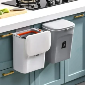 Lixeira Suspensa SmartClean™ – Cozinha e Banheiro